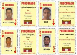Homicidas e foragido do sistema prisional entram no Baralho do Crime