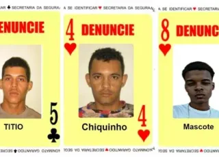 Homicidas e traficantes passam a integrar o Baralho do Crime da SSP