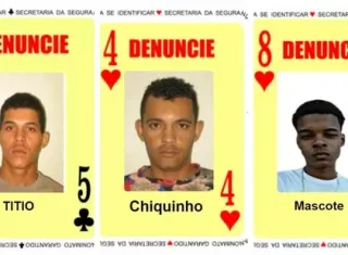 Homicidas e traficantes passam a integrar o Baralho do Crime da SSP