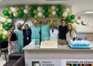 Hospital Ortopédico do Estado da Bahia ultrapassa marca de 25 mil cirurgias e a colocação de 2 mil próteses de quadril em pacientes do SUS