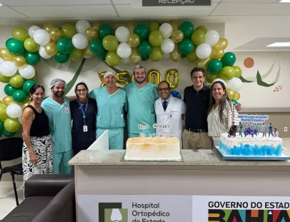 Hospital Ortopédico do Estado da Bahia ultrapassa marca de 25 mil cirurgias e a colocação de 2 mil próteses de quadril em pacientes do SUS