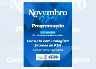 Ibirapuã lança campanha Novembro Azul com ações de prevenção e cuidado à saúde do homem