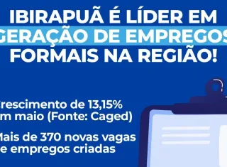 Ibirapuã: Prefeitura comemora liderança no crescimento de empregos formais em maio com 13,15%