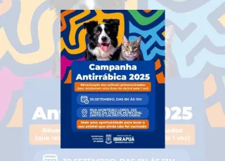 Ibirapuã realiza Campanha Antirrábica 2025 neste dia 30