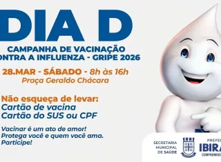 Ibirapuã realiza Dia D de vacinação contra a influenza neste sábado (28)