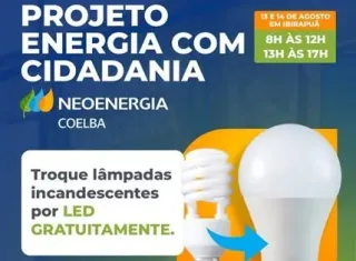 Ibirapuã recebe projeto que troca lâmpadas e ajuda famílias a economizar na conta de luz