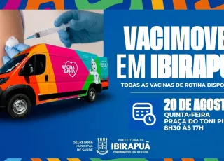 Ibirapuã recebe Vacimóvel nesta quinta-feira (20) para reforçar campanha de multivacinação