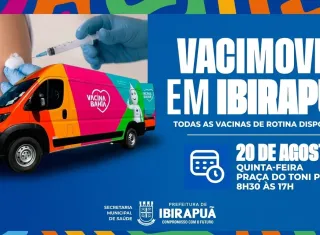 Ibirapuã recebe Vacimóvel nesta quinta-feira (20) para reforçar campanha de multivacinação
