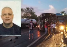 Identificado motorista que morreu em acidente com carreta de combustível na BR-101