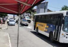 Idoso morre atropelado por ônibus coletivo no centro de Eunápolis