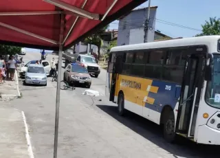 Idoso morre atropelado por ônibus coletivo no centro de Eunápolis