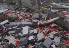 Imagens mostram o que sobrou da empresa que explodiu em São Mateus/ES matando um trabalhador e deixando outro em estado grave