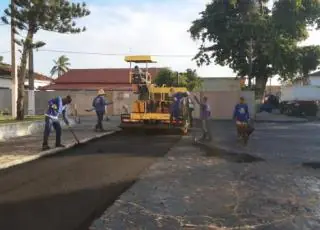 Iniciadas as obras de asfaltamento das avenidas e ruas do centro de Mucuri