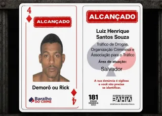 Integrante do Baralho do Crime é preso após fazer companheira e filhos reféns em Lauro de Freitas