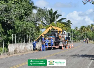 Interligação da iluminação pública entre Ponta de Areia e Barra de Caravelas trás mais segurança para os moradores