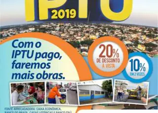 IPTU 2019 pode ser pago com desconto até dia 10 de abril