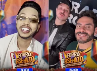  Silfarley e Israel & Rodolffo gravam convite especial para o Forró do Asfalto 2026 em Nova Viçosa