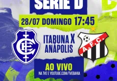 Itabuna e Anápolis se enfrentam no domingo (28) pela Série D 