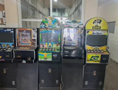 Jogos de azar: Polícia Militar apreende 11 máquinas caça-níqueis em Belmonte