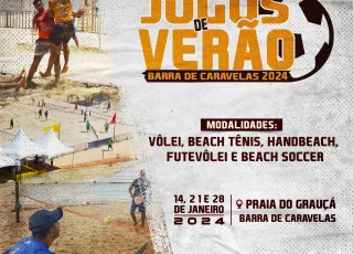Jogos de verão em Caravelas prometem agitar a praia do Grauçá em janeiro de 2024