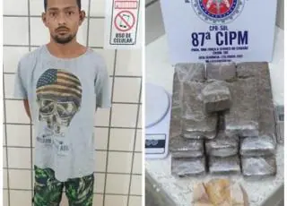 Jovem é preso com mais de 5 quilos de drogas no Centro de Teixeira de Freitas