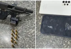 Jovem é preso com pistola de numeração suprimida e nove munições em Monte Pascoal