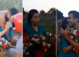 Jovem se finge de morto para pedir namorada em casamento e vídeo viraliza