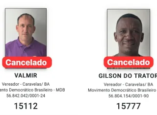 Justiça Eleitoral cancela candidaturas de dois candidatos do MDB em Caravelas