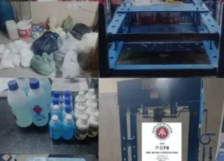 Laboratório de drogas é desarticulado por Policiais da 7ª CIPM em Eunápolis
