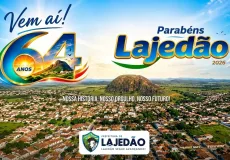 Lajedão confirma festa dos 64 anos nos dias 24, 25 e 26 de julho e anuncia Silvanno Sales como primeira atração