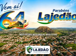 Lajedão confirma festa dos 64 anos nos dias 24, 25 e 26 de julho e anuncia Silvanno Sales como primeira atração