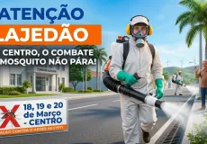 Lajedão intensifica combate ao Aedes aegypti com uso de bomba costal no Centro
