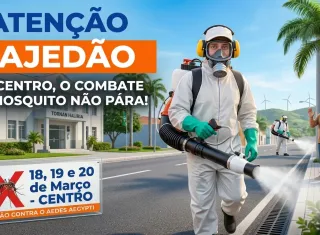 Lajedão intensifica combate ao Aedes aegypti com uso de bomba costal no Centro