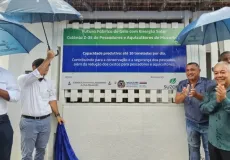 Lançada a pedra fundamental da Fábrica de Gelo em Mucuri numa parceria da Suzano, Colônia dos Pescadores e Prefeitura Municipal