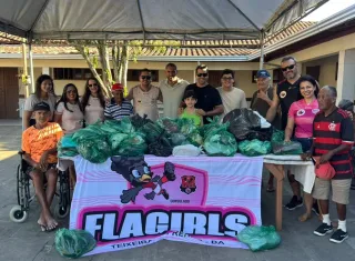   Lar dos Idosos São Francisco de Assis recebe doação das torcidas Flatexas e Flagirls