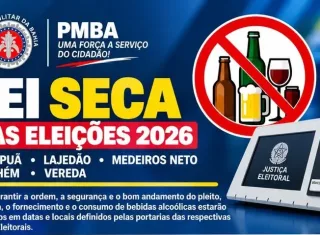 Lei Seca será adotada durante as Eleições 2026 em municípios do extremo sul da Bahia
