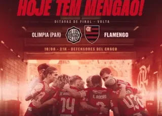 Libertadores: Fla encara Olimpia fora de casa para avançar às quartas