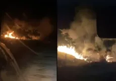 Líder comunitário denuncia incêndio criminoso em área ocupada de Prado e convoca moradores para ajudar