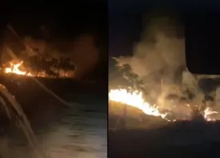 Líder comunitário denuncia incêndio criminoso em área ocupada de Prado e convoca moradores para ajudar