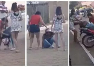 Mãe de aluna espanca professora em frente à escola em Minas, veja o vídeo