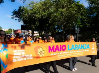 Maio Laranja mobiliza Ibirapuã em grande caminhada de conscientização e combate ao abuso e à exploração sexual de crianças e adolescentes