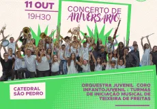 Mais de 200 crianças e jovens participam do concerto de aniversário de 5 anos do Núcleo Territorial NEOJIBA Teixeira de Freitas