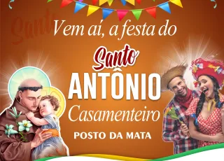 Mais uma atração do Santo Antônio Casamenteiro é confirmada pela Prefeitura de Nova Viçosa 