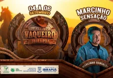 Marcinho Sensação é confirmado como terceira atração da 39ª Festa do Vaqueiro de Ibirapuã