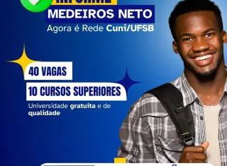 Medeiros Neto recebe 40 vagas em 10 cursos superiores gratuitos da UFSB através da Rede Cuni