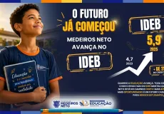 Medeiros Neto registra o maior crescimento do IDEB entre os municípios do Extremo Sul