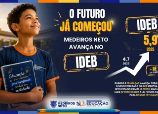 Medeiros Neto registra o maior crescimento do IDEB entre os municípios do Extremo Sul