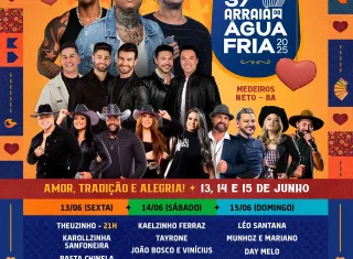 Medeiros Neto se prepara para o 37º Arraiá do Água Fria: três dias de festa com atrações nacionais