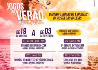 Mês de janeiro com programação extensa na realização dos Jogos de Verão 2019 em Alcobaça
