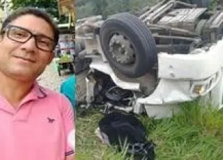 Morte na 101- Caminhoneiro morre em acidente entre Itamaraju e Teixeira de Freitas